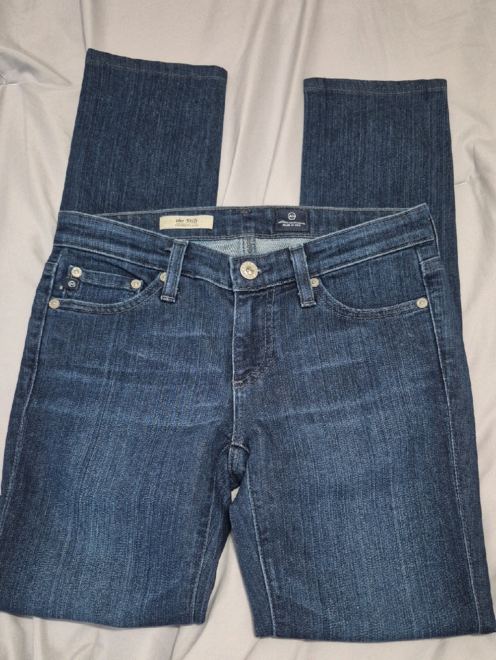 Ag Adriano Goldschmied Dark Blue Skinny Jeans Size 25R The Stilt